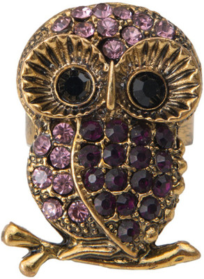 

Taj Pearl Designer Alloy Ring, Yellow