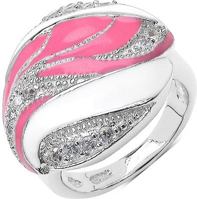 

Johareez Sterling Silver Cubic Zirconia Sterling Silver Plated Ring, White