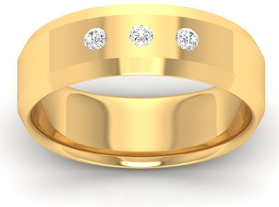 

Jewels5 Harvey 14kt Diamond Yellow Gold ring(Rhodium Plated)