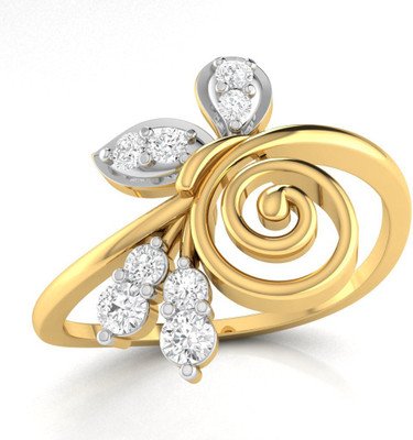 

Ciemme Sterling Silver Cubic Zirconia Gold-plated Plated Ring, Yellow