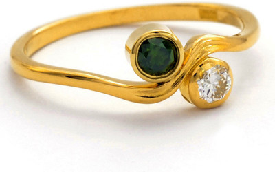 

Facetzinspire Real Gold Diamond Gold-plated Plated Ring