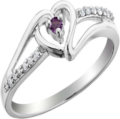 

Kiara Jewellery Sterling Silver Swarovski Zirconia Ring, White