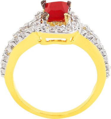 

Fasherati Studded Crystal Crystal Ring, Silver