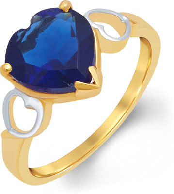 

Tarama Sterling Silver Swarovski Zirconia Gold-plated Plated Ring, Yellow