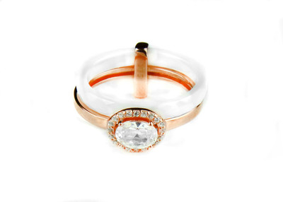 

Arisidh Sterling Silver Rhodium Plated Ring