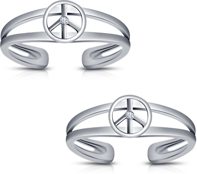 34% OFF on Kirati Sterling Silver Platinum Plated Toe Ring