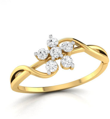 

Ciemme Sterling Silver Cubic Zirconia Gold-plated Plated Ring, Yellow