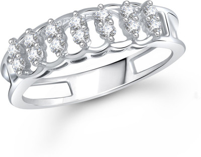

Meenaz Alloy Cubic Zirconia Ring, White