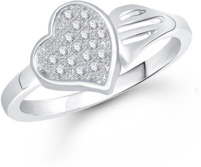 

Meenaz Alloy Cubic Zirconia Ring, White