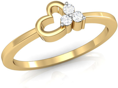 

Vachya Glory 14kt Diamond Yellow Gold ring(Yellow Gold Plated)
