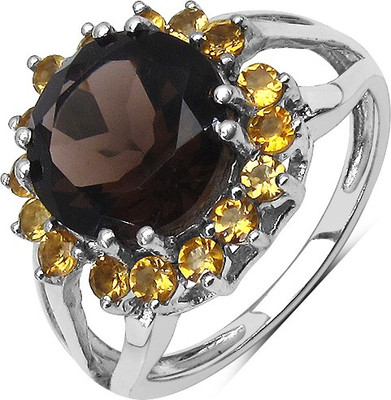 

Johareez Sterling Silver Topaz Sterling Silver Plated Ring, Brown
