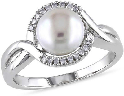 

Kiara Jewellery Sterling Silver Swarovski Zirconia Rhodium Plated Ring, White