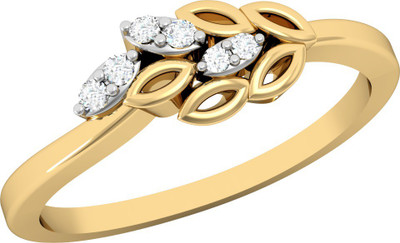 

Vachya Glory 18kt Diamond Yellow Gold ring(Yellow Gold Plated)