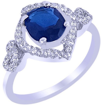 

Elotic Silver Cubic Zirconia Rhodium Plated Ring