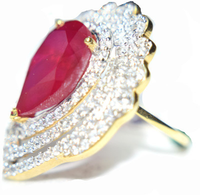 

Oroca Arts AmericanDiamondRing6F Silver Diamond Gold-plated Plated Ring