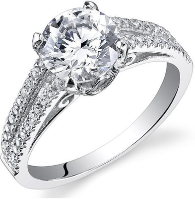 

Kiara Jewellery Pannu Sterling Silver Swarovski Zirconia Gold-plated Plated Ring