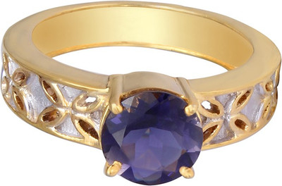 

WHP Jewellers 9ratna Gold Sterling Silver Sapphire Gold-plated Plated Ring