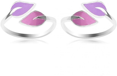 14% OFF on Taraash Top Openable Floral with Enamel Sterling Silver Toe Ring