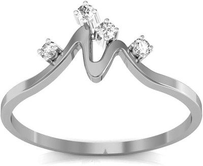 

AG Jewellery Janavi Sterling Silver Diamond Ring, White
