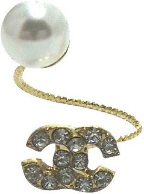 

FashBlush Glam Crystal Trendy Alloy Ring, Gold;silver