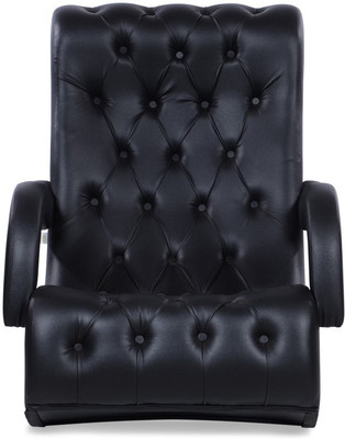 Durian BID Leatherette 1 Seater Rocking Chairs(Finish Color - Black, Pre-assembled)