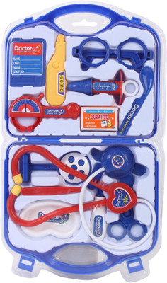 Sanyal Sanyal Best Doctor set -13 Pcs kit for role play by kids (Blue)