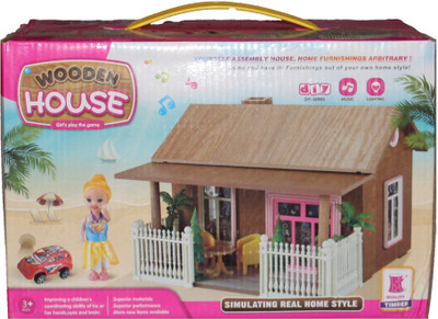 

Mamaboo Wooden house play set