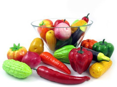 Liberty Imports of 24 Realistic Artificial Vegetables Play Food Set
