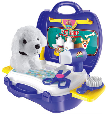 Toys Bhoomi Kids Bring Along Pet store Suitcase Toy Set - 16 Pieces