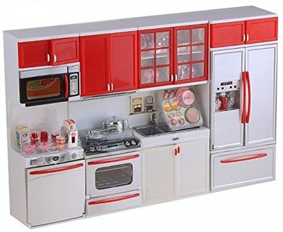 

Popular Modern Kitchen Set with 4 Compartments, Musical and Lights