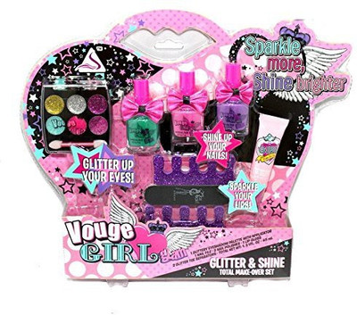 Emob Glitter & Shine Total Make-Over Shine Brighter Princess Cosmetic Set for Little Glam Girl
