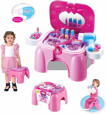 

Toys Bhoomi 2 In 1 Beauty Play Set & Chair For Your Little Princess
