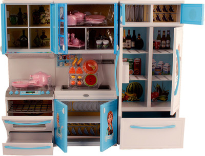 

RVOLD Battery Operated Modern Kitchen Play Set