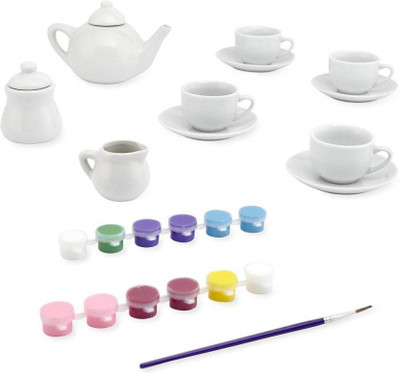 

Gift World Creativity For Kids Art Craft Kit Cute Mini Paint Tea Set