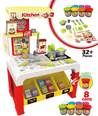 

Toys Bhoomi Super Fun Kitchen Color Play Dough Set With Light & Music