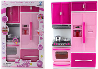 

Suvesa Pink Modern Kitchen set
