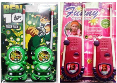 

New Pinch Combo Of Ben-10 Walkie Talkie Pink & Green