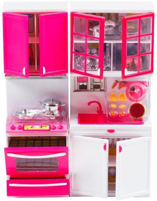 

AR Enterprises Pink Plastic Kitchen Set