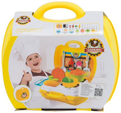 

Venus-Planet of toys 24 Pcs Kitchen Set, In A Portable Briefcase, Fun Interactive Diy Toy For Kids Age Above 3