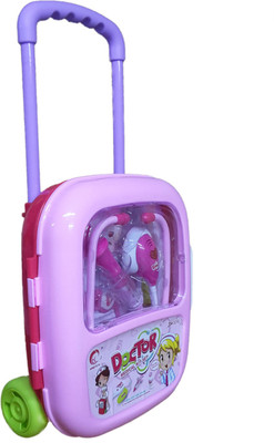 

Emob Doctor Play set Light & Sound Effects with Durable Suitcase for Kids-Pink