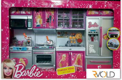 45 OFF on RVOLD Barbie 4 Set Beautiful Kitchen With Lights And
