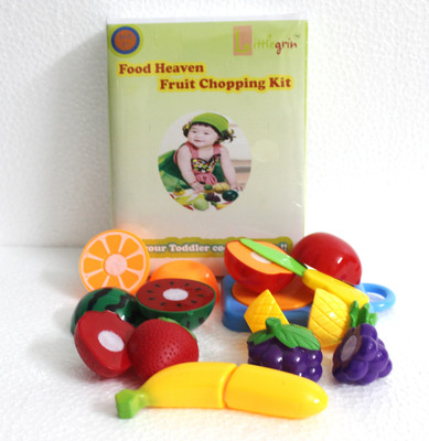 

Little Grin Food Heaven Vegetable Fruit Chopping Kit Set Of 9 Pcs For Kids Toy Gift Knife