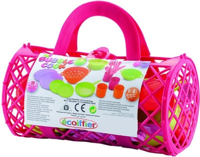 Ecoiffier Bubble Cook Bolster Bag with Tea Set