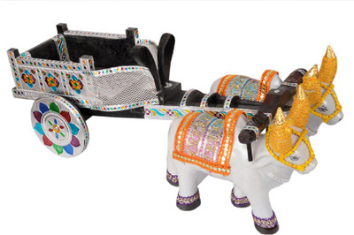 

Ratash.com Bullock cart silver meenakari