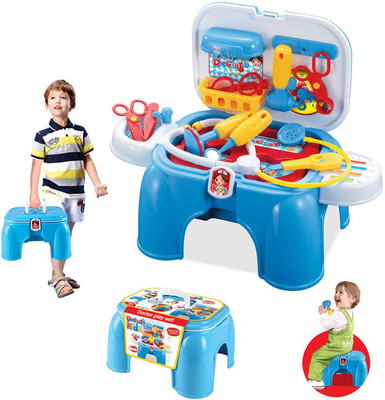 

Toys Bhoomi Brand New 2 In 1 Doctors Play Set & Chair - Dentist Trunk