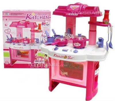 

Liberty Imports Imports Deluxe Beauty Kitchen Appliance Cooking Play Set 24" w/ Lights & Sound