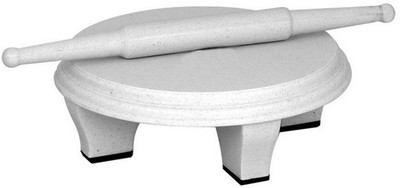 

Ebigshopping Annapurna Rolling Pin & Board(Silver, Pack of 2)