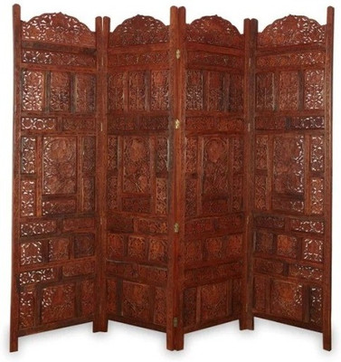 

Onlineshoppee Solid Wood Decorative Screen Partition(Free Standing, Finish Color - Brown)