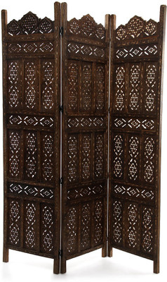 

Decorhand Engineered Wood Decorative Screen Partition(Free Standing, Finish Color - Burnt)