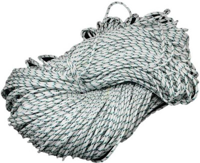 

SAHAS Double Braided Nylon WhiteBlack Static Rope White//Black(Length: 50 m, Diameter: 10 mm)